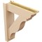 Ekena Millwork 6-in W x 20-in D x 24-in H Funston Trad Rough Cedar Woodgrain TimberThane Outlooker, Primed Tan OUTUR060X20X24FST04RCPR - alternate 4